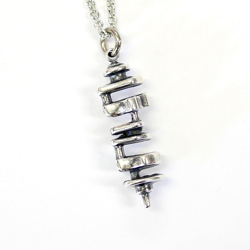 Crankshaft Necklace in Sterling Silver