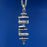 Crankshaft Necklace in Sterling Silver