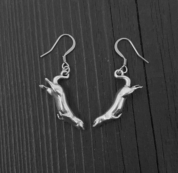 Diving Sea Otter Earrings