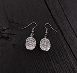 Turtle Shell Earrings in Sterling Silver