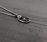 Kissing Skeletons Necklace in Solid Stainless Steel