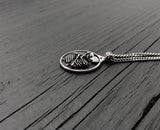 Kissing Skeletons Necklace in Solid Stainless Steel