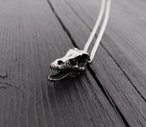 Velociraptor Dinosaur Claw Necklace in Solid Sterling Silver