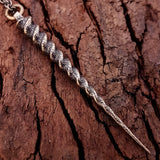 Unicorn Horn Necklace – Sterling Silver Fantasy Pendant With Spiral Horn Charm