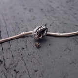 Human Skull Cremation Necklace Charm – Sterling Silver