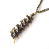 Snake Vertebrae Necklace - Handmade Prairie Rattlesnake Bone Pendant Jewelry
