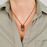 Alligator Skull Necklace - Sterling Silver 3D Pendant by Moon Raven Designs