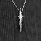 Pterodactyl Skull Silver Sterling Silver Necklace – Realistic Dinosaur Pendant Charm