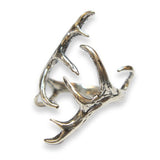 Elk Antler Ring Sterling Silver