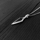 Sterling Silver 3D Pierced Broadhead Pendant | Unique Bow-Hunting Gift | Handmade Hunter Jewelry - Unisex Gift