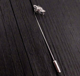Wolf Ascot Stickpin in Sterling Silver