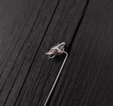 Wolf Ascot Stickpin in Sterling Silver