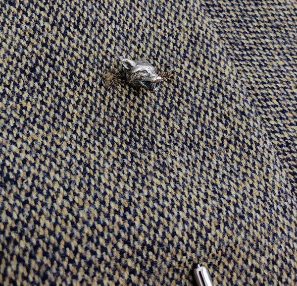 Wolf Ascot Stickpin in Sterling Silver