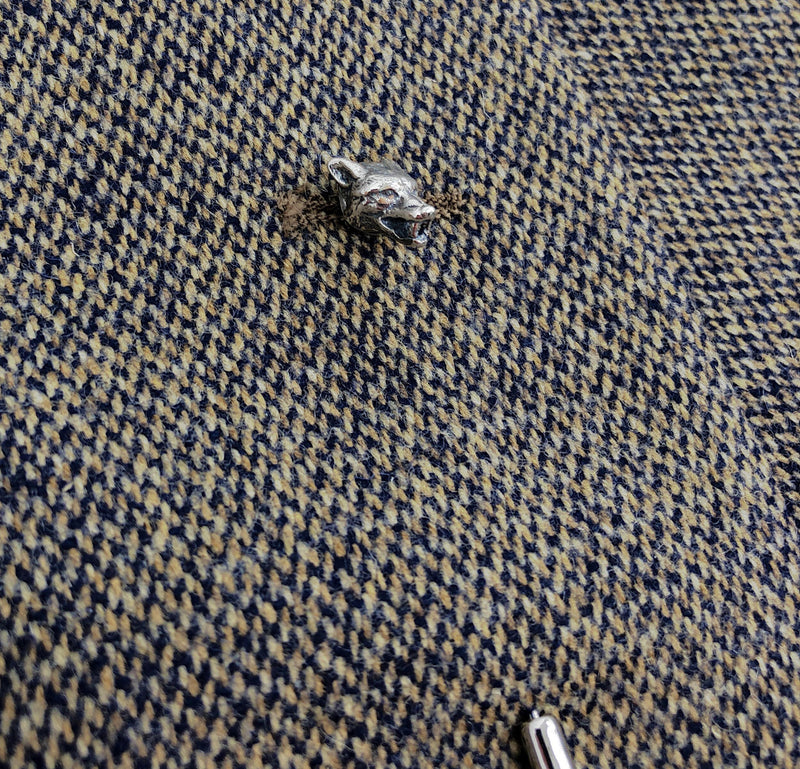 Wolf Ascot Stickpin in Sterling Silver