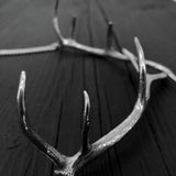 Elk Antler Necklace in Solid Sterling Silver