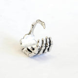 Sterling Silver Skeleton Ring – Anatomical Hand Band, Macabre Bone Jewelry