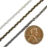 3mm Chain - Heavy Duty Replacement Jewelry Chain with Durable Lobster Clasp