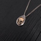 Bronze Skull Cremation Necklace – Memorial Urn That Holds Ashes