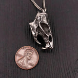3D Rat Skull Necklace - Macabre Style Stainless Steel Animal Pendant