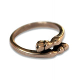 Horse Hoof Ring – Adjustable Two-Tone Equestrian Ring by Moon Raven Designs