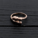 Horse Hoof Ring – Adjustable Two-Tone Equestrian Ring by Moon Raven Designs