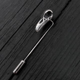 Sterling Silver Raven Skull Ascot Pin