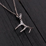 Deer Antler Necklace – Rustic Antler Pendant Necklace by Moon Raven Designs