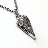 Vulture Skull Necklace – Bird Skull Pendant With Ossicle Detail Jewelry