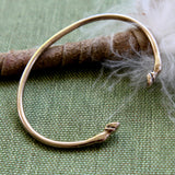 Horse Hoof Cuff Bracelet – Adjustable Bronze Equestrian Jewelry Accessory