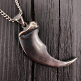 Bear Claw Necklace - Handcrafted Sterling Silver Pendant | Wildlife Lover Gift