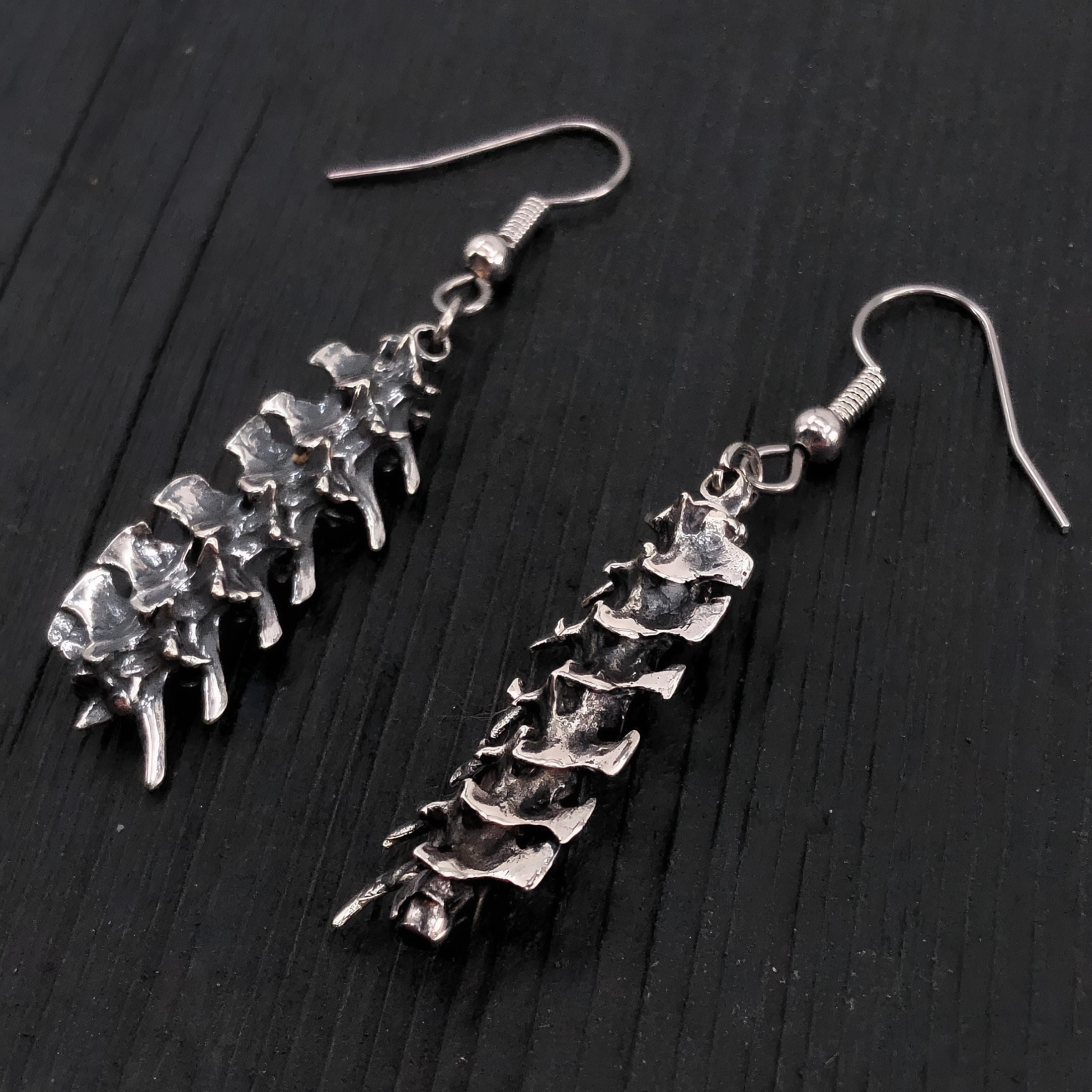 Snake Vertebrae Earrings - Moon Raven Designs