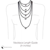 Elk Antler Necklace in Solid Sterling Silver