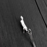 Sea Otter Pendant - Sterling Silver Necklace With Diving Otter Charm