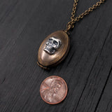 Skull Tie Clip – Detailed Skull Design White Bronze Men’s Accessory