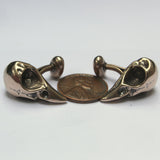 Bird Skull Cuff Links – Handmade Skull Jewelry | Durable Mens Cufflinks