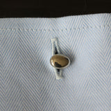 Sugar Skull Cufflinks – Oxidized Bronze Floral Skull Accessories by Moon Raven Designs