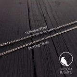 T-Rex Skull Necklace – Sterling Silver Dinosaur Pendant by Moon Raven Designs