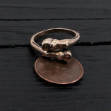 Horse Hoof Ring – Adjustable Two-Tone Equestrian Ring by Moon Raven Designs