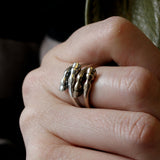 Horse Hoof Ring – Adjustable Two-Tone Equestrian Ring by Moon Raven Designs
