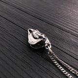 Horse Skull Pendant Sterling Silver Charm - Unique 3D Equestrian Jewelry Gift