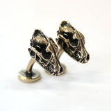 Human Skull Cuff Links – Solid Bronze Skull Bone Accessories