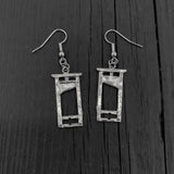 Guillotine Earrings – Sterling Silver With Mythic Macabre Design