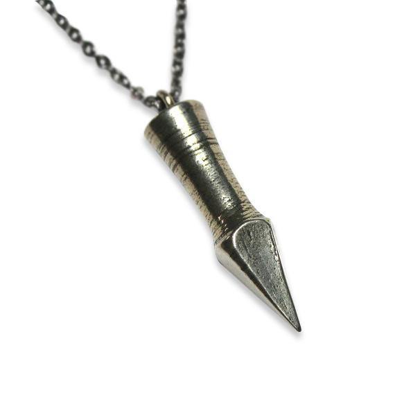 Bullet Canister Necklace in Brass Capsule with Antique Finish Vial Cre –  Moon Raven Designs