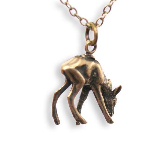 Deer Fawn Pendant Necklace - Moon Raven Designs